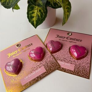 Juicy Couture Pink Heart Lip Gloss Set of 2